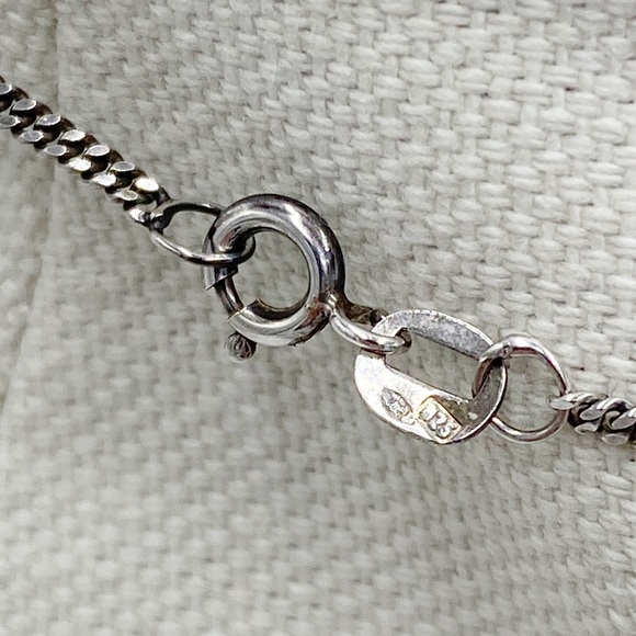 Jeep Collins Sterling Silver Heart Cross Pendant Necklace - Picture 7 of 10